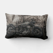 ハーレーダビッドソンオートバイバイクヴィンテージ ランバークッション (裏面)