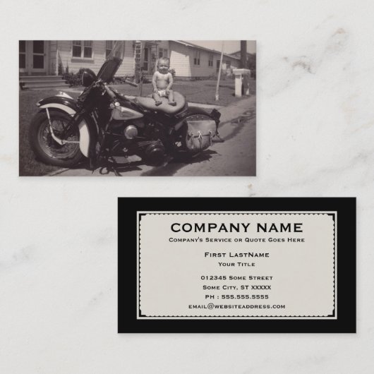 ハーレーベビー 名刺 (正面/裏面)