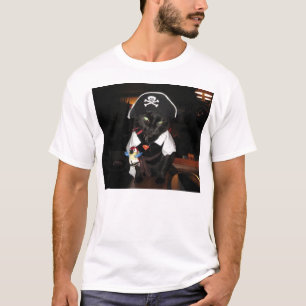 ハーレー海賊猫 Tシャツ