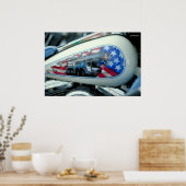 ハーレー燃料タンク – S.D. ポスター (キッチン)