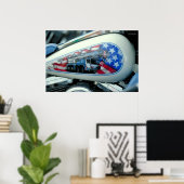 ハーレー燃料タンク – S.D. ポスター (ホームオフィス)