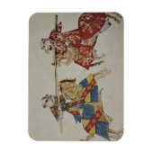 ハーレー4205 f.366 Justing Knights, c.1445 (vellum) マグネット (縦)