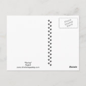 ハーレー グレイハウンド 犬 アート ポストカード (裏面)