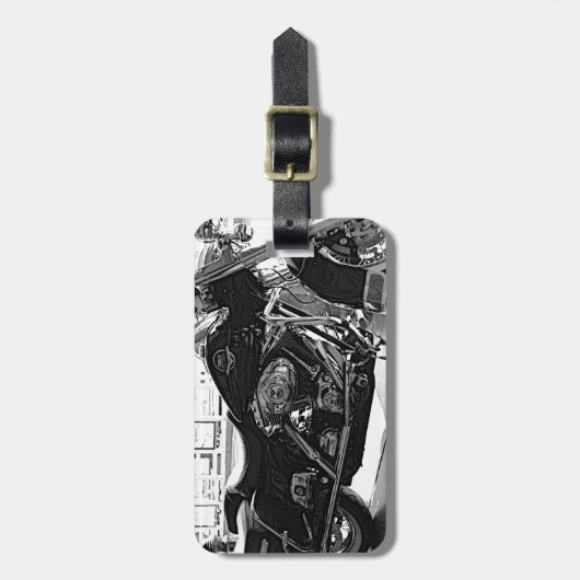 ハーレー ラゲッジタグ (正面縦)