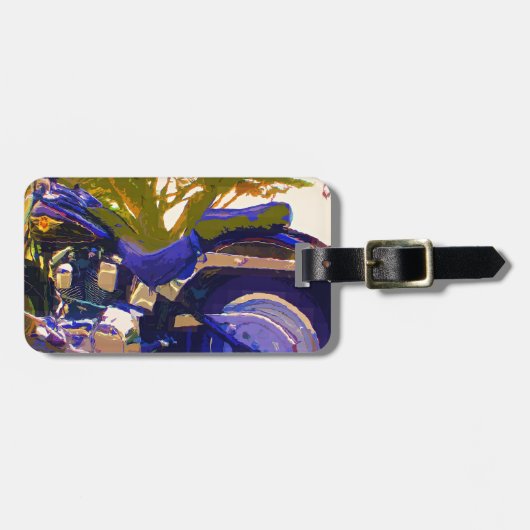 ハーレーFatBoy 1998のオートバイ ラゲッジタグ (正面横)