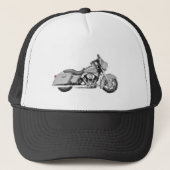 ハーレーFLHXの通りのグライドの手塗りの芸術のブラシ キャップ (正面)