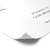 ハーロウ ウェディングプログラムQRコード ウェディングサイン ポスター (角)