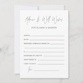 ハーロウ 夫婦へのアドバイスと祝福 招待状 (正面)