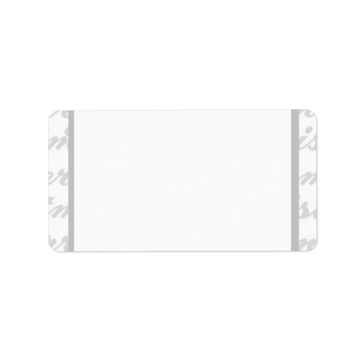 ハーロック – グレーのメリークリスマス – 住所 シール (正面)