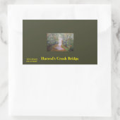 ハーロッドのクリーク橋シール 長方形シール (バッグ)