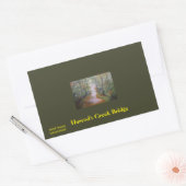 ハーロッドのクリーク橋シール 長方形シール (封筒)