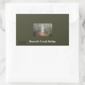 ハーロッドのクリーク橋シール 長方形シール (バッグ)