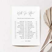 ハーローは彼女の方がブライダルシャワーのゲームカード 招待状