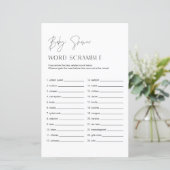 ハーローベビー言葉スクランブル赤ちゃんシャワーゲーム (スタンド正面)