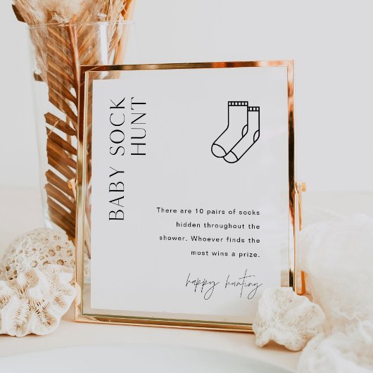 ハーローベビー靴下狩りベビーシャワーゲーム ポスター