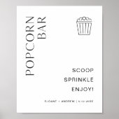 ハーローポップコーン結婚バー徴候 ポスター (正面)