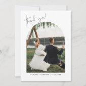 ハーローミニマリスト結婚ボヘミアンサンキューカード 招待状 (正面)