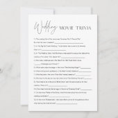 ハーロー 映画トリビア ブライダルシャワー ゲーム カード (正面)