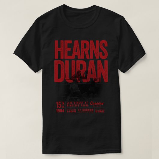 ハーンズ対デュランボクシングシャツ Tシャツ (デザイン正面)