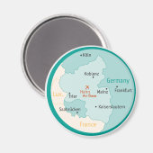 ハーンAB磁石を示す地図 マグネット (正面/裏面)