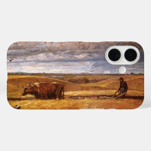 ハーヴィー・トーマス・ダンンの「開拓地に埋もれるバッファローの骨」 Case-Mate iPhoneケース (裏面 (横))