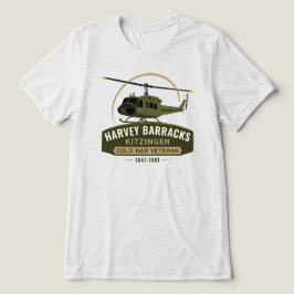 ハーヴェイ兵舎キッツィンゲン冷戦ヒューイ退役軍人 トライブレンドTシャツ