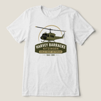 ハーヴェイ兵舎キッツィンゲン冷戦ヒューイ退役軍人 トライブレンドＴシャツ
