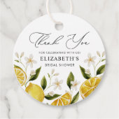 ハー メイン スクイーズ イエロー シトラス ブライダル シャワー フェイバータグ (正面)