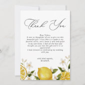ハー メイン スクイーズ レモン ブライダル シャワー サンキューカード (正面)