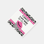 ハー・ラスト・ライド ディスコカウガール ブライズメイド パーティー スタンダードカクテルナプキン (角)