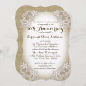 ハーloom カントリー 50周年 結婚記念日 招待状 (正面/裏面)