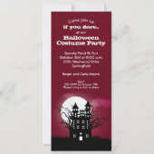 ハ不気味ウス幽霊のよく出るレッドスカイハロウィーン招待状 (正面)