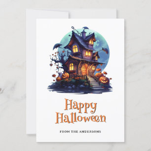 ハ不気味ウス幽霊のよく出る幽霊パンプキンスハロウィンカード シーズンカード