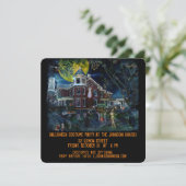 ハ不気味ス幽霊のよく出るビクトリアンハローウィンパーティInv 招待状 (スタンド正面)