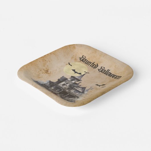 ハ不気味ロ幽霊のよく出るウィーンの衣装パーティー ペーパープレート (傾斜あり)