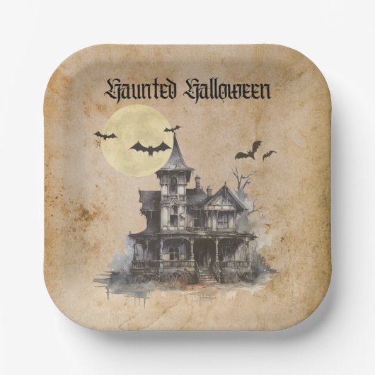 ハ不気味ロ幽霊のよく出るウィーンの衣装パーティー ペーパープレート (正面)