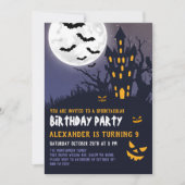 ハ不気味幽霊のよく出るールウィーン子供の誕生日パーティー 招待状 (正面)