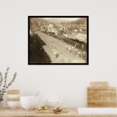 ハ中国のブ・アンド・ハブ・レース・デッドウッドSD 1888 ポスター (キッチン)