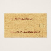 ハ初期のウスつるラベル (裏面)