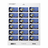 ハ威厳のあるゲワシ ラベル (フルシート)