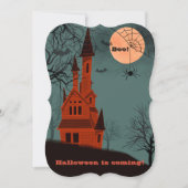 ハ幽霊のよく出るウスカスタム文字不気味おもしろい 招待状 (正面)