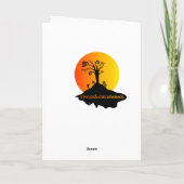 ハ幽霊のよく出るウスハッピーハローウィン、カボチャ、フクロウ カード (裏面)