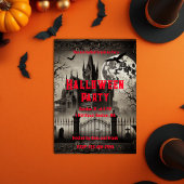 ハ幽霊のよく出るウスビクトリアンヴィンテージハローウィンパーティ 招待状