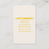 ハ書イロはっきりしたレトロユニークフローラ 名刺 (裏面)