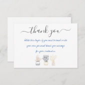 ハ書ッドを挿入感謝していするハンドハウス工場。 サンキューカード (正面/裏面)