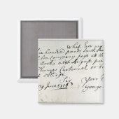 ハ書ンデル手紙、1716年6月 マグネット (正面/裏面)