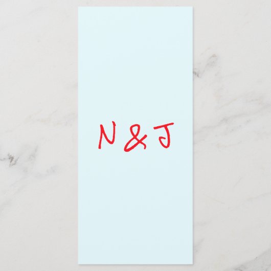 ハ書ンドブ描ルーレッドレトロ予測できなズ結婚 メニュー (裏面)