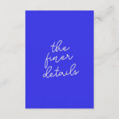 ハ書ンドブ描ルーレトロ結婚ズ詳細 エンクロージャーカード (裏面)