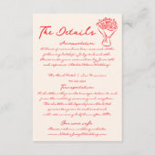 ハ書ンドレ予測できなドの結婚詳細 エンクロージャーカード (正面)