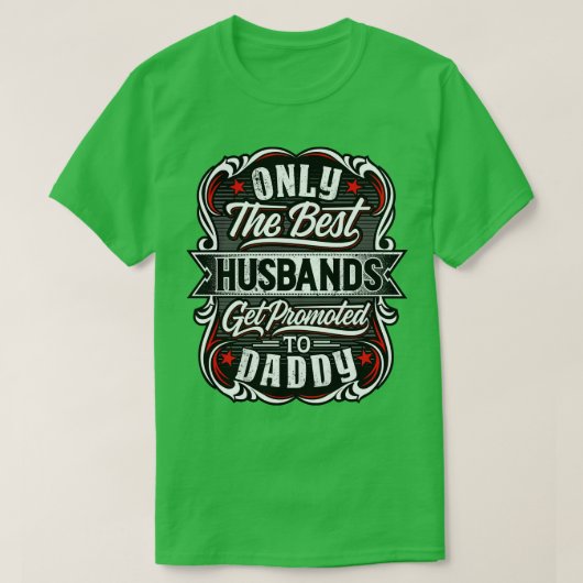 ハ最高のスがパパに昇進する Tシャツ (デザイン正面)
